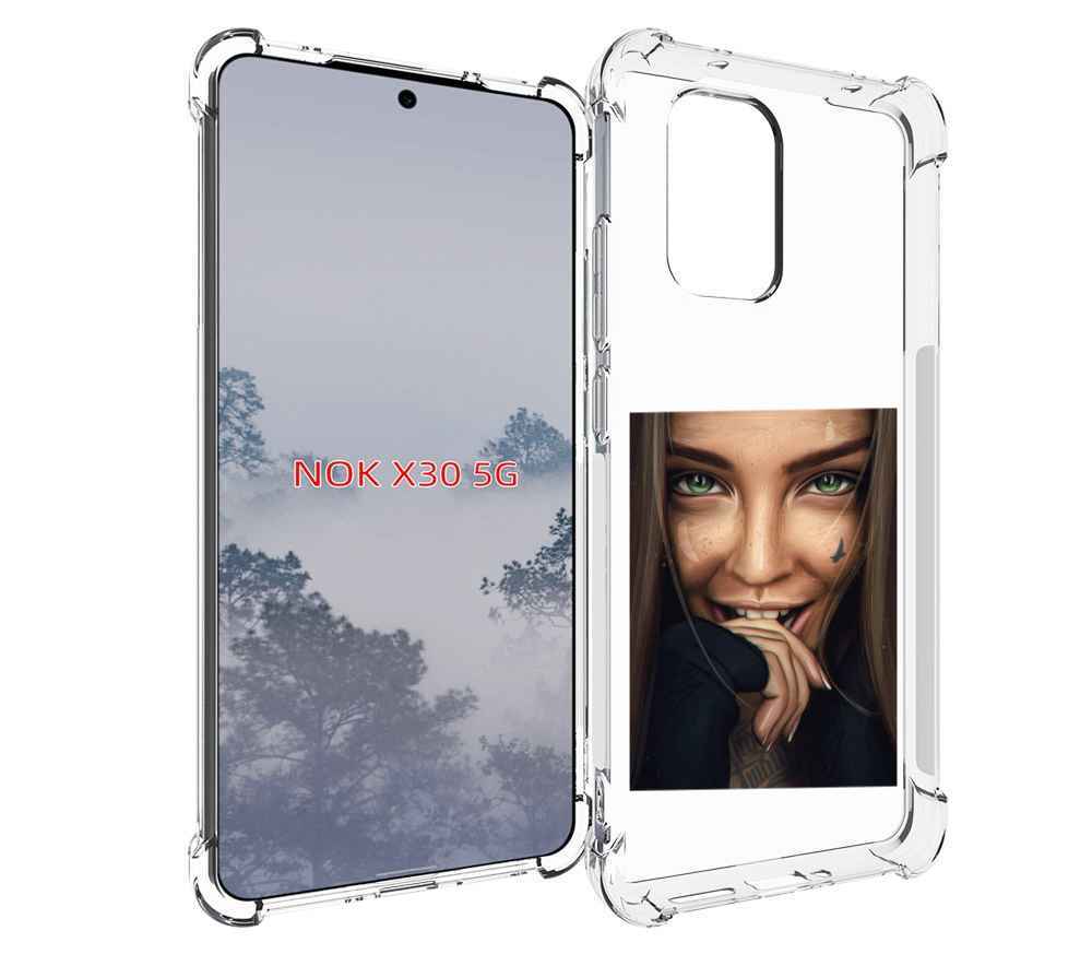 

Чехол MyPads девушка улыбается женский для Nokia X30 5G, Tocco