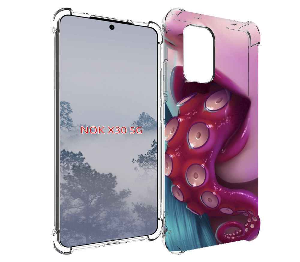 

Чехол MyPads девушка с щупальцой женский для Nokia X30 5G, Tocco