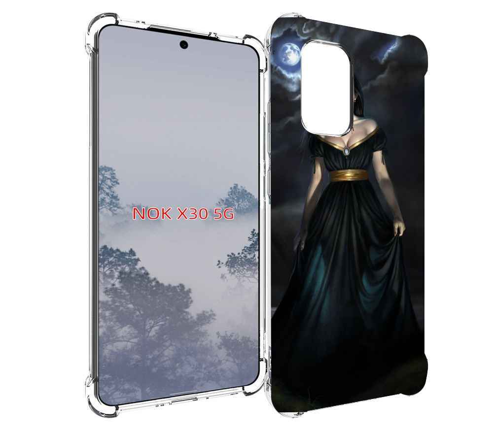 

Чехол MyPads девушка с порезом на горле женский для Nokia X30 5G, Tocco