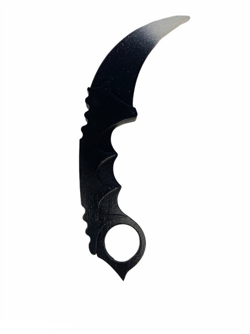 

Нож Woodknife Керамбит CS GO игрушка из дерева ,черный, керамбит