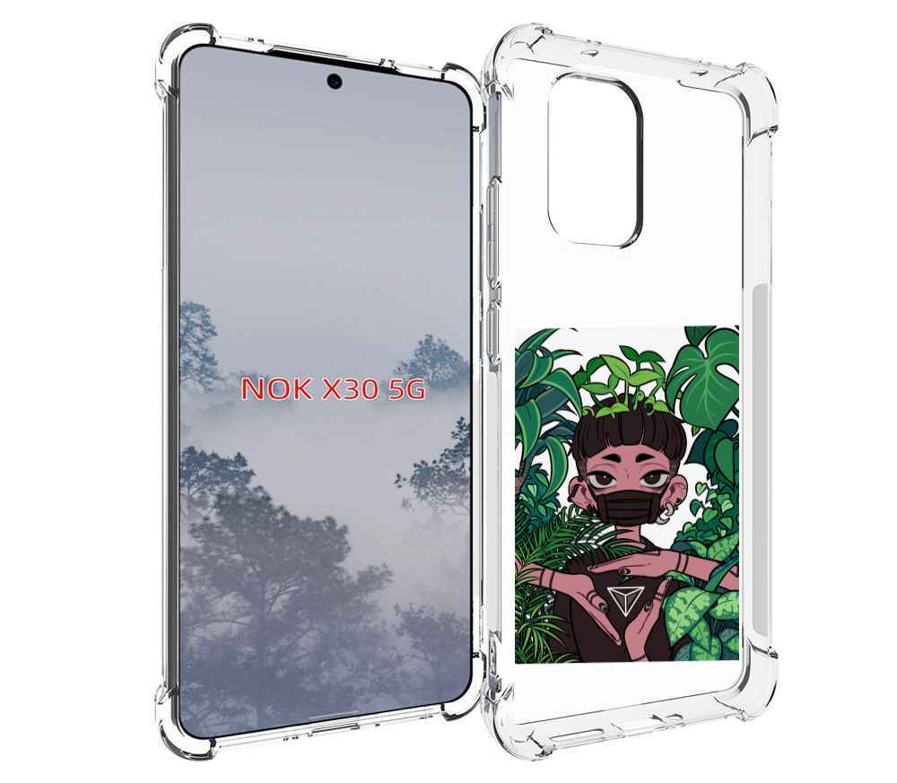 

Чехол MyPads девушка в природе женский для Nokia X30 5G, Tocco