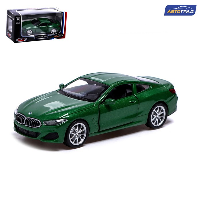 фото Машина металлическая автоград bmw m850i, 1:44, инерция, откр. двери, зелёный 7389671