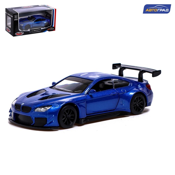 Машина металлическая Автоград BMW M6 GT3, 1:44, инерция, откр. двери, синий 7389668 машина металлическая автоград mercedes amg c 63 dtm 1 43 инерция откр двери синий