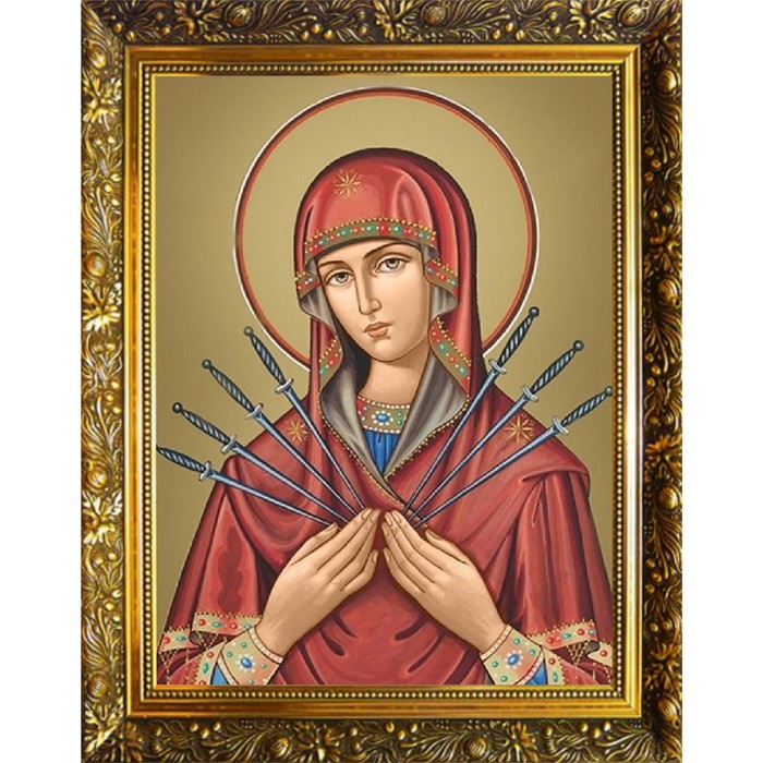

Алмазная мозаика «Семистрельная» 30 × 40 см, 35 цветов + наклейка