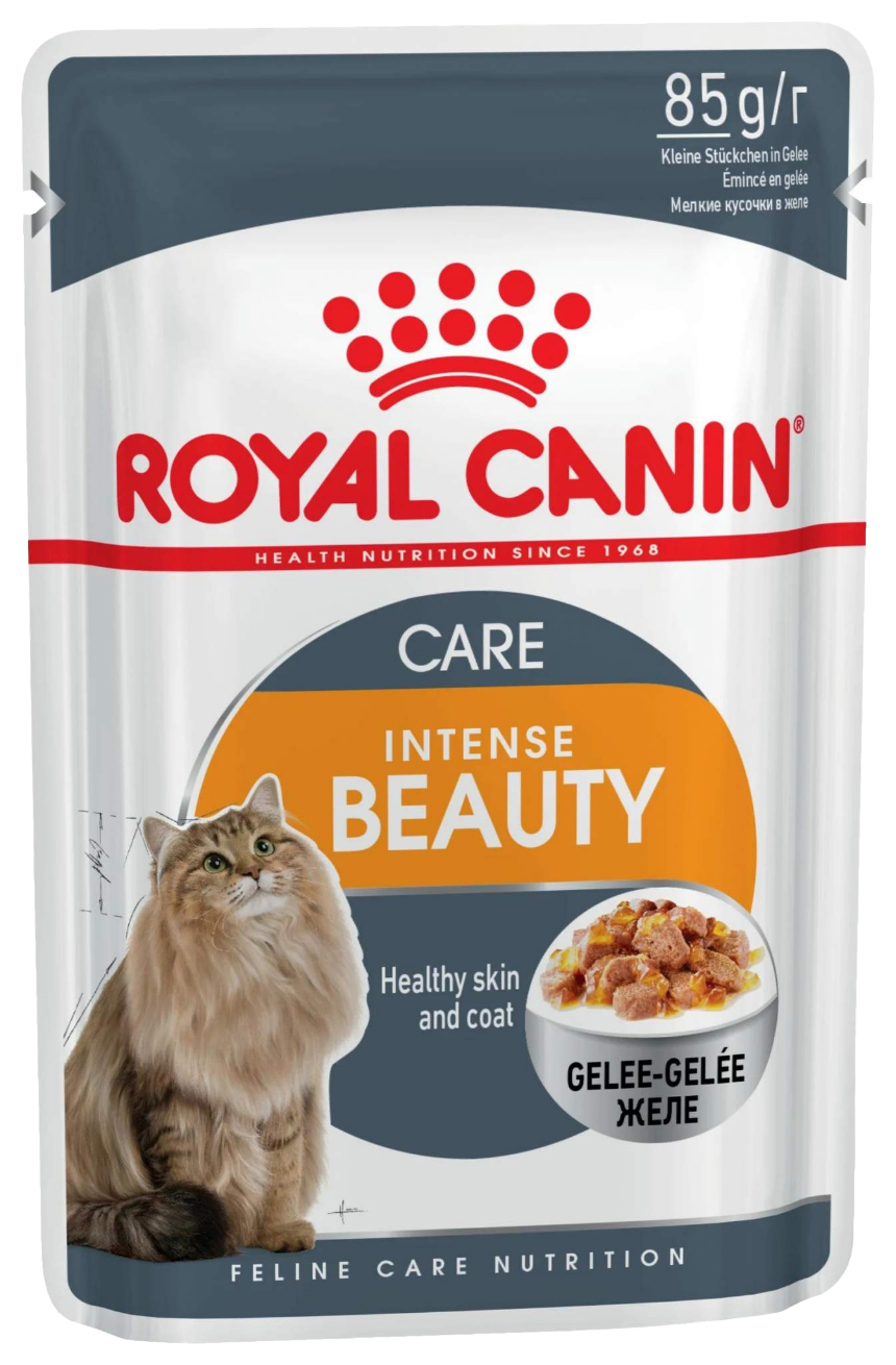 фото Влажный корм для кошек royal canin intense beauty для красоты шерсти, 85 г