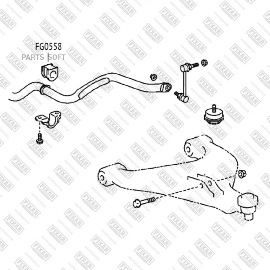 

Втулка Переднего Стабилизатора L=R Toyota Hilux 05-> Fixar Fg0558 FIXAR FG0558