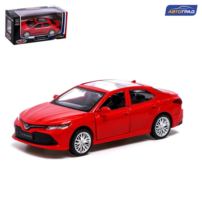 фото Машина металлическая автоград toyota camry, 1:43, инерция, откр. двери, красный 7389661