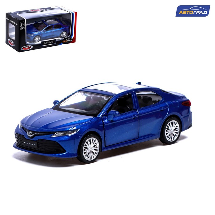 фото Машина металлическая автоград toyota camry, 1:43, инерция, откр. двери, синий 7389660