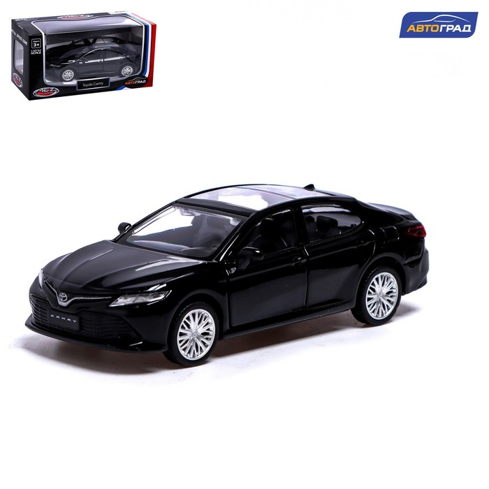 фото Машина металлическая автоград toyota camry, 1:43, инерция, откр. двери, чёрный 7389659