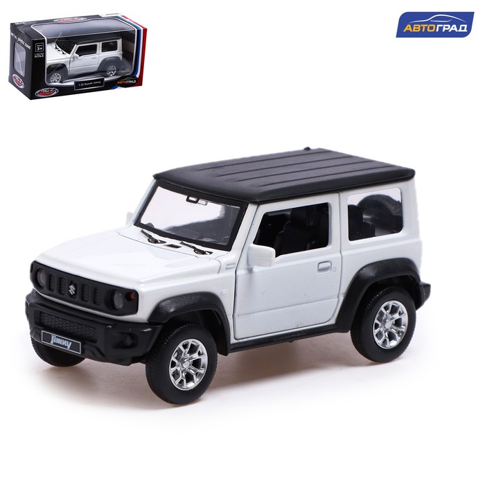 фото Машина металлическая автоград suzuki jimny, 1:43, инерция, откр. двери, белый 7389658