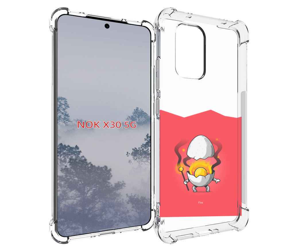 

Чехол MyPads горелое яйцо для Nokia X30 5G, Tocco