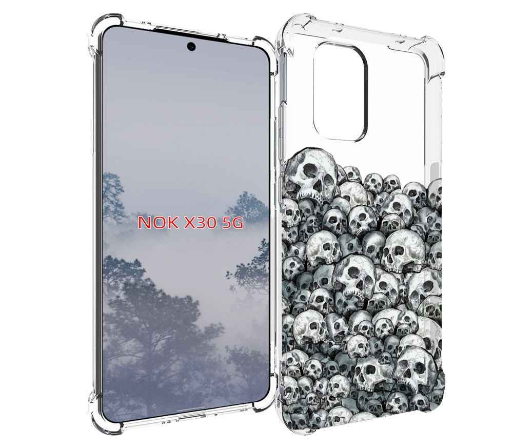 

Чехол MyPads гора из черепов для Nokia X30 5G, Tocco