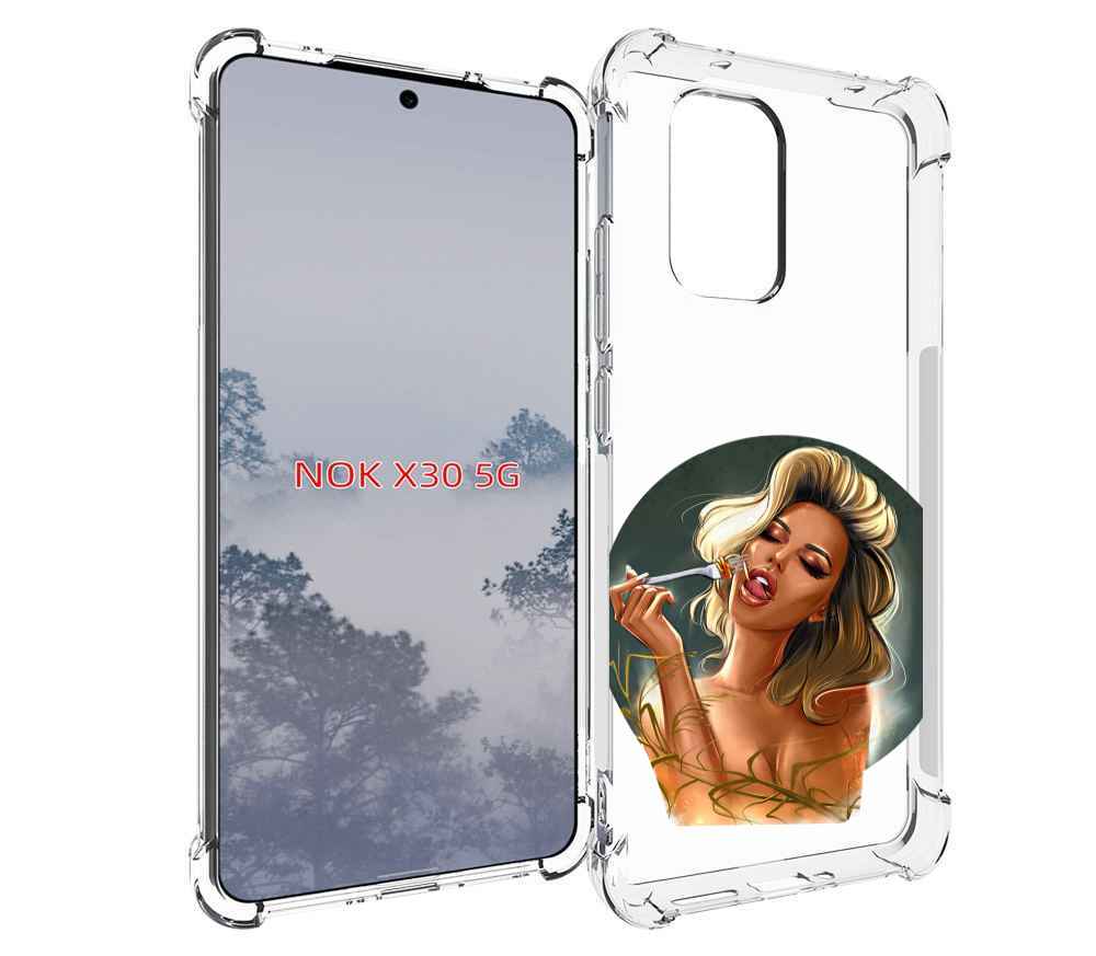 

Чехол MyPads голодная-девушка-модель женский для Nokia X30 5G, Tocco
