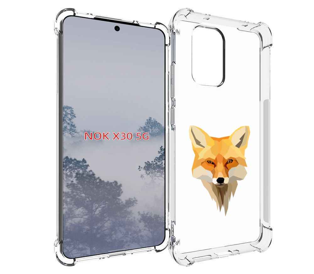 

Чехол MyPads голова-лисы для Nokia X30 5G, Tocco