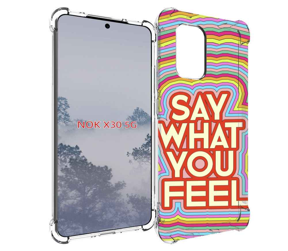 

Чехол MyPads говори то что чувствуешь для Nokia X30 5G, Tocco