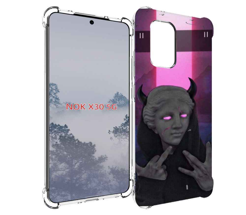 

Чехол MyPads глитч-статуя для Nokia X30 5G, Tocco