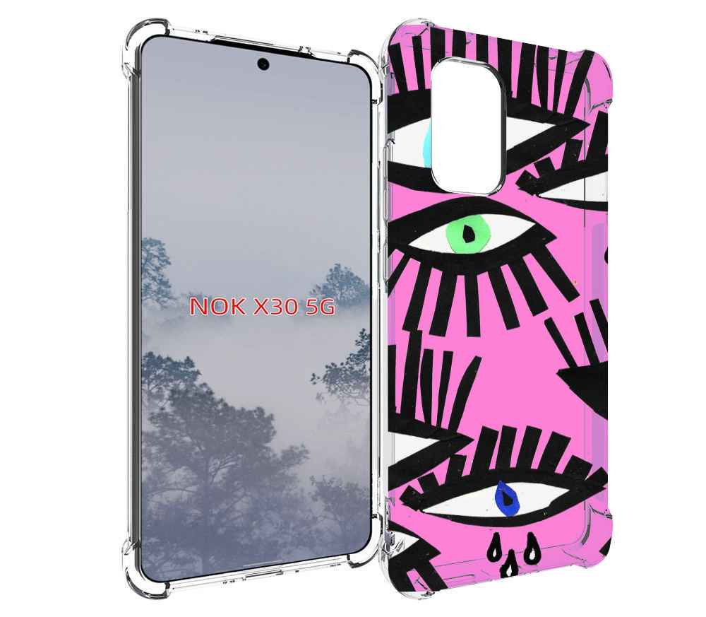 

Чехол MyPads глазки абстракция для Nokia X30 5G, Tocco