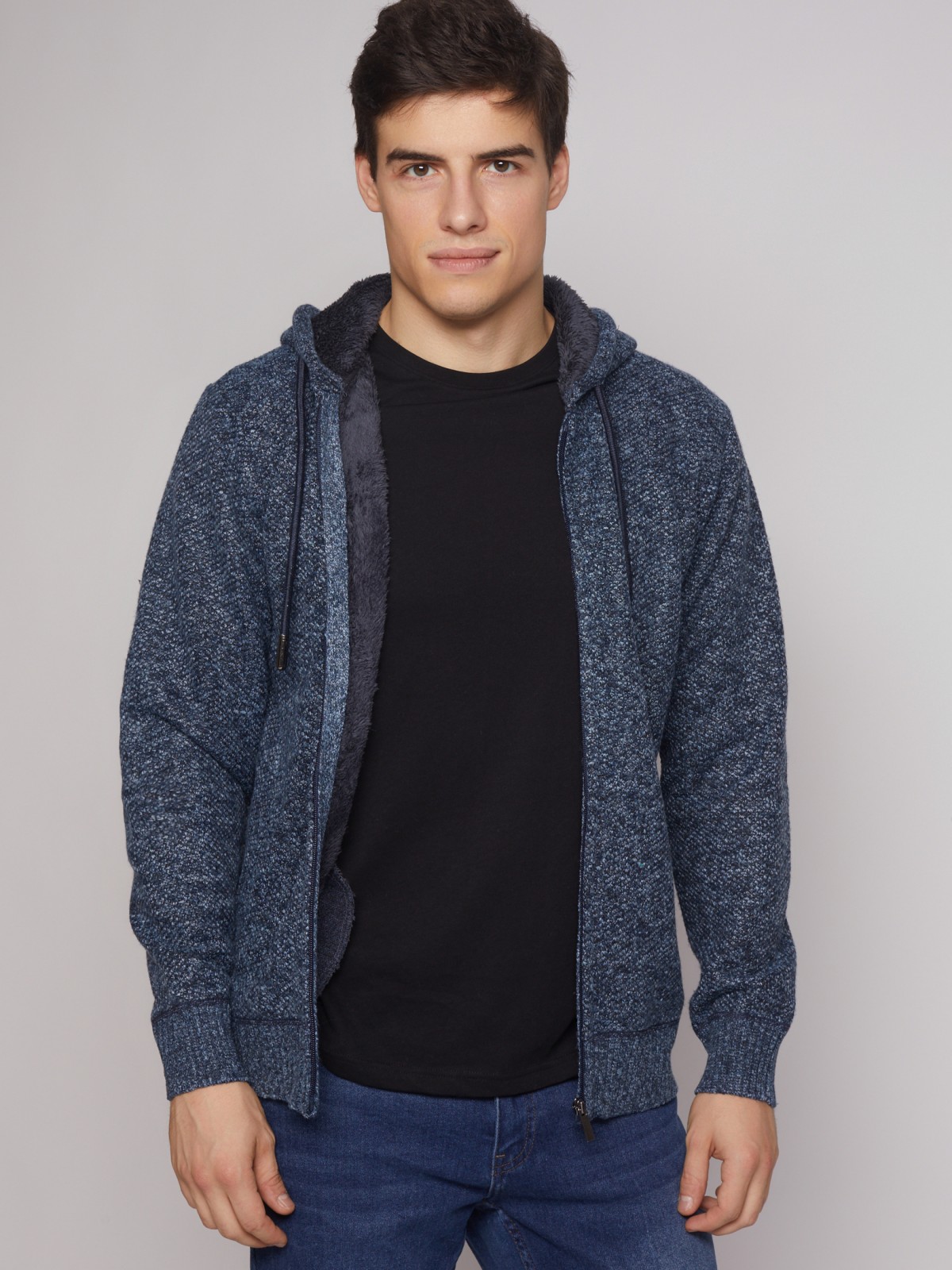 

Толстовка мужская Zolla 12346420041 синяя 2XL, 012346420041