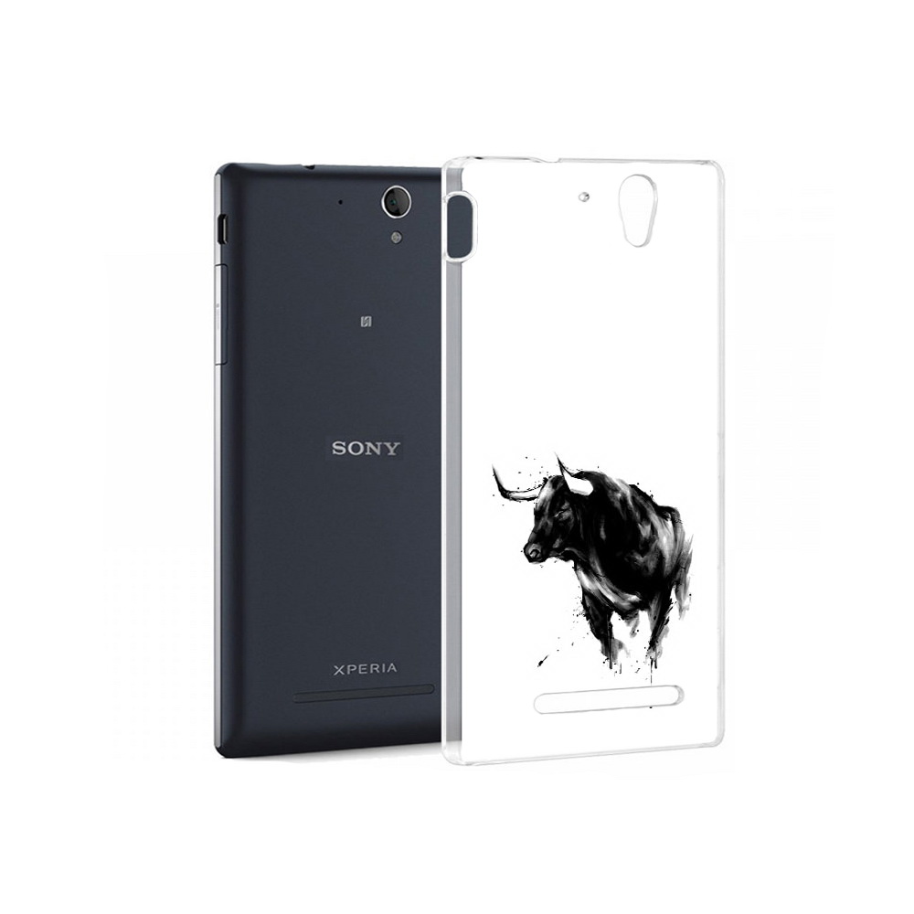 

Чехол MyPads Tocco для Sony Xperia C3 бык (PT18760.251.254), Прозрачный, Tocco