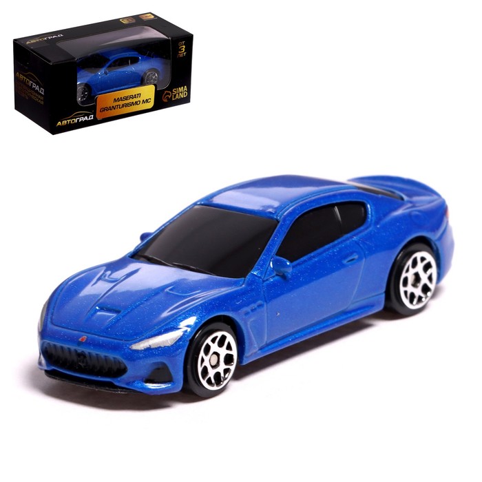 

Машина металлическая Автоград MASERATI GRANTURISMO, 1:64, синий 7335848, Разноцветный, 7335848-1