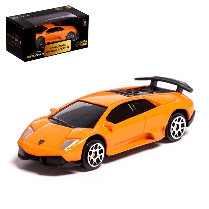 

Машина металлическая Автоград LAMBORGHINI MURCIELAGO LP 670-4 SV, 1:64, оранжевый 7335846, Разноцветный, 7335846-1