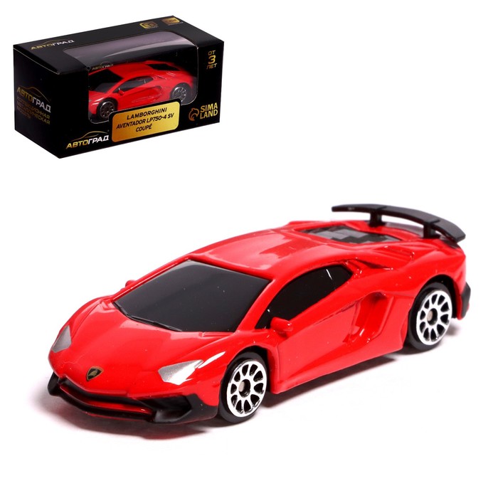 Машина металлическая Автоград LAMBORGHINI AVENTADOR LP750-4 SV, 1:64, красный 7335843