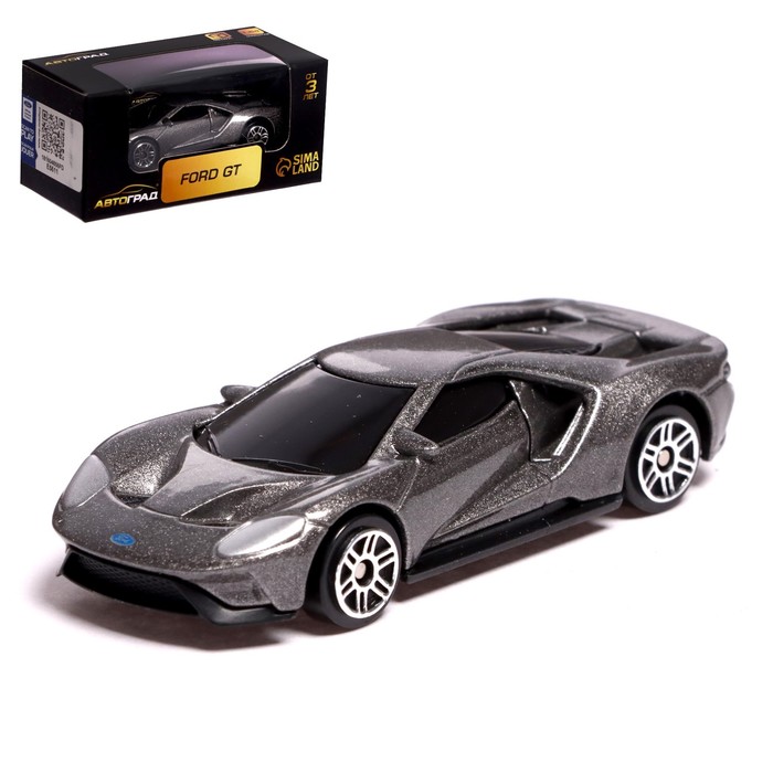 Машина металлическая Автоград FORD GT, 1:64, серый 7335841