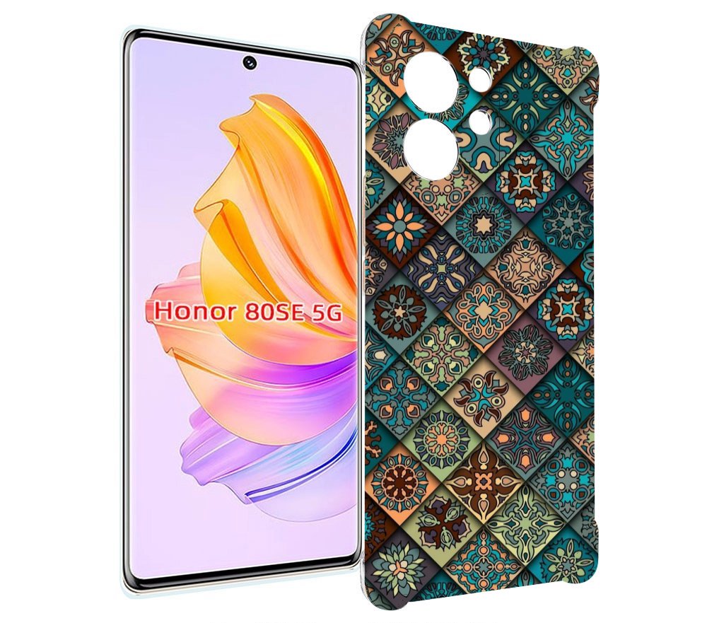 

Чехол MyPads ячейки с арнаментами для Honor 80 SE, Прозрачный, Tocco
