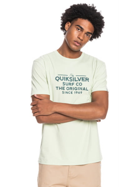 

Футболка мужская Quiksilver EQYZT06659 зеленая S, Белый, EQYZT06659