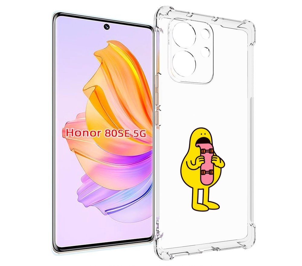 

Чехол MyPads язычок скейтер для Honor 80 SE, Прозрачный, Tocco