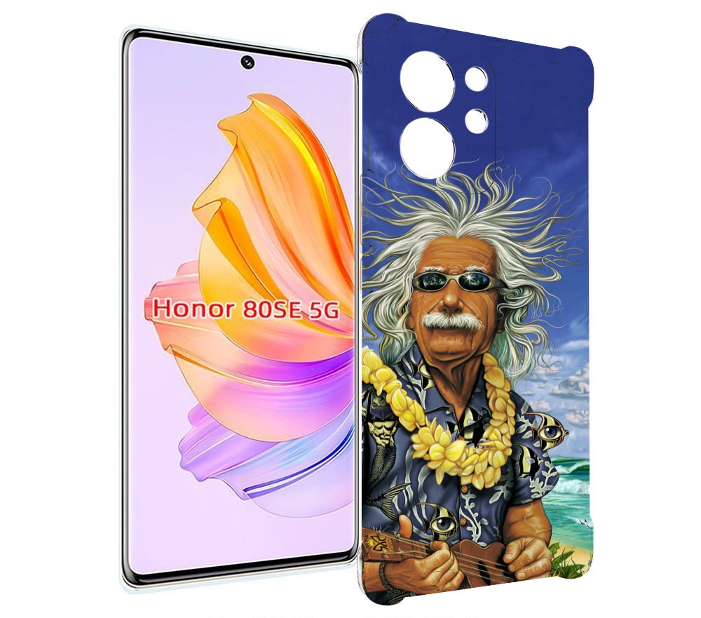 

Чехол MyPads энштейн на отдыхе для Honor 80 SE, Прозрачный, Tocco