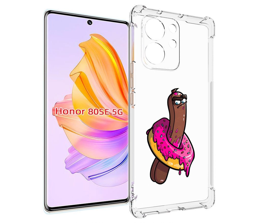 

Чехол MyPads эклер в пончике для Honor 80 SE, Прозрачный, Tocco