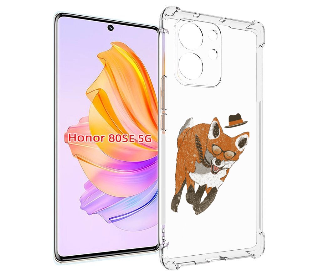 

Чехол MyPads шустрый лис для Honor 80 SE, Прозрачный, Tocco