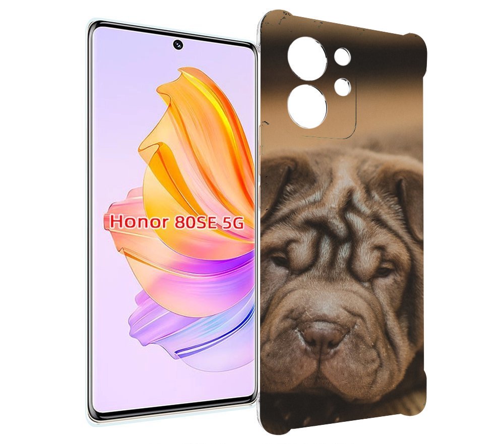 

Чехол MyPads шарпеи для Honor 80 SE, Прозрачный, Tocco