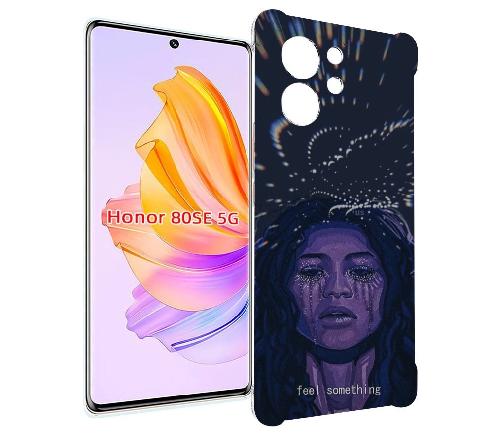 

Чехол MyPads чувствую себя непонятно женский для Honor 80 SE, Прозрачный, Tocco