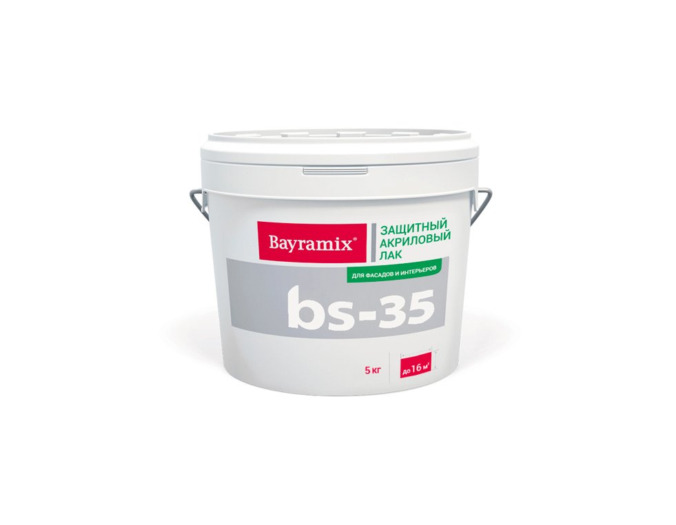 Лак защитный для фасада Bayramix BS-35, 5 кг краска bayramix cristal air stopvirus база а bcas 027 4 кг 2 7 л