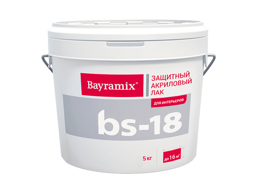 Лак для внутренних работ Bayramix BS-18 полуматовый 5 кг
