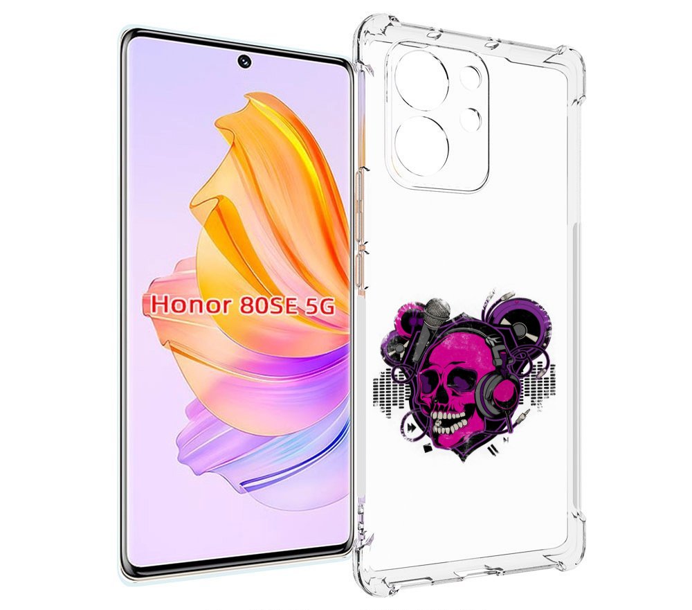 

Чехол MyPads череп 1 для Honor 80 SE, Прозрачный, Tocco