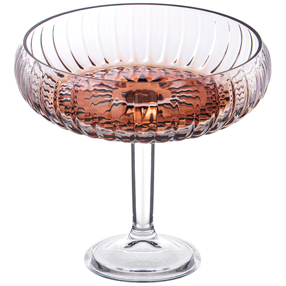 

Блюдо на ножке Alegre Glass Amber 24х16 см, Коричневый