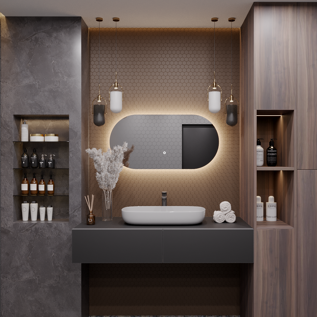 Зеркало для ванной Alias Олимпия 70*140  с нейтральной LED-подсветкой зеркало навесное jagger