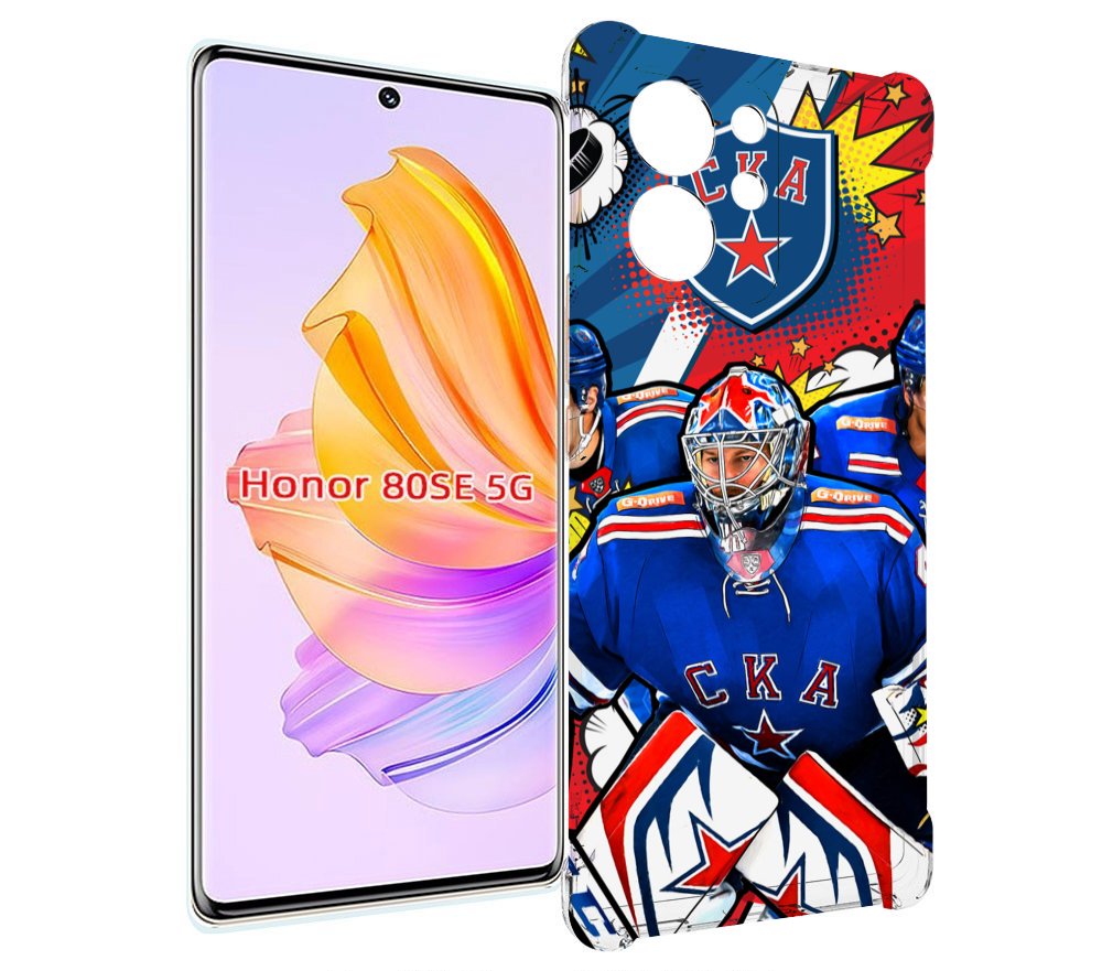 

Чехол MyPads хк ска спб мужской для Honor 80 SE, Прозрачный, Tocco