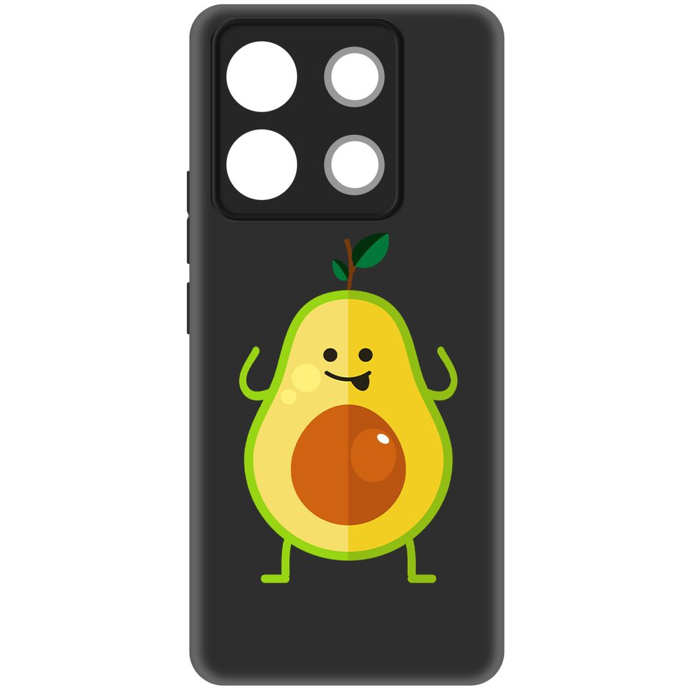

Чехол-накладка Krutoff Soft Case Авокадо Веселый для Xiaomi Redmi Note 13 Pro 5G черный