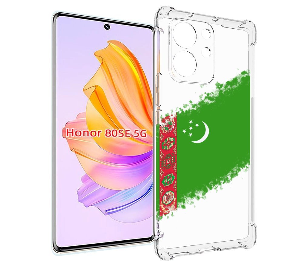 

Чехол MyPads флаг герб Туркменистан-1 для Honor 80 SE, Прозрачный, Tocco