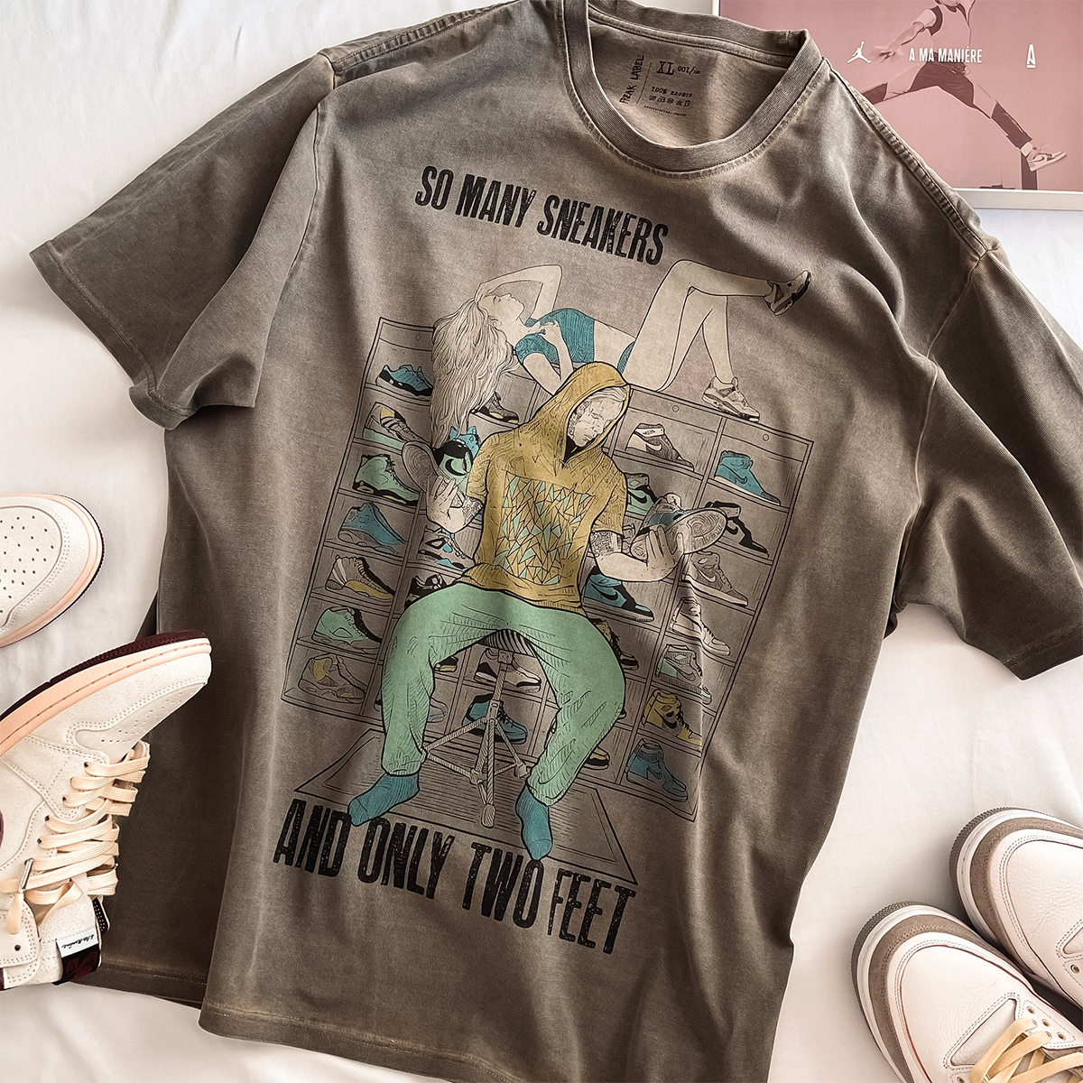 

Футболка мужская Freak Label Vintage Collection коричневая L, Коричневый, Vintage Collection