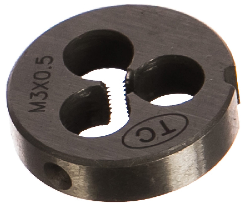 

ТехноСталь Плашка метрическая М 3.0x0.5, 9ХС t240019