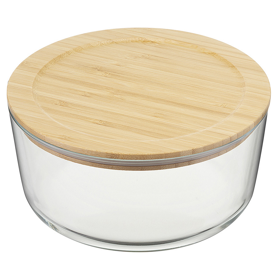 

Контейнер стеклянный с бамбуковой крышкой, 1,7 л