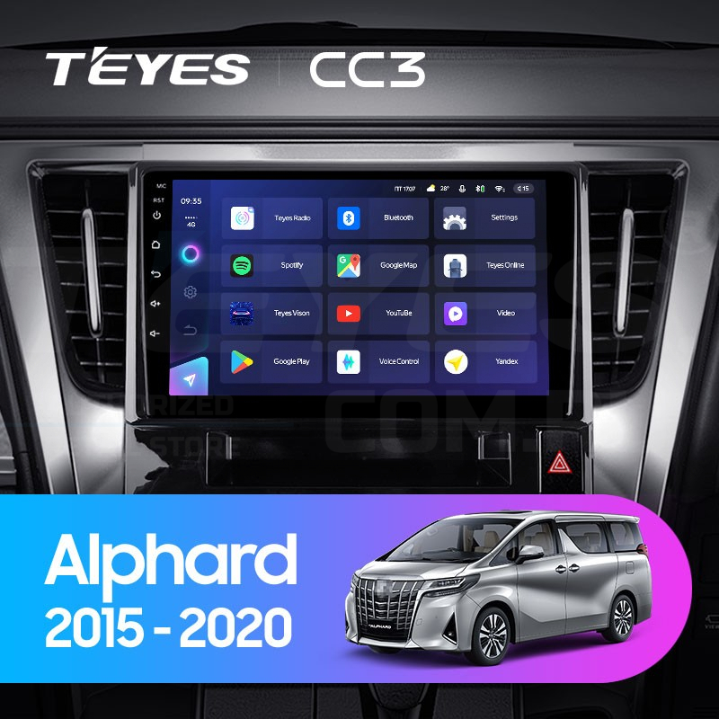 

Штатная магнитола Teyes CC3 4/32 Toyota Alphard H30 (2015-2020), CC3