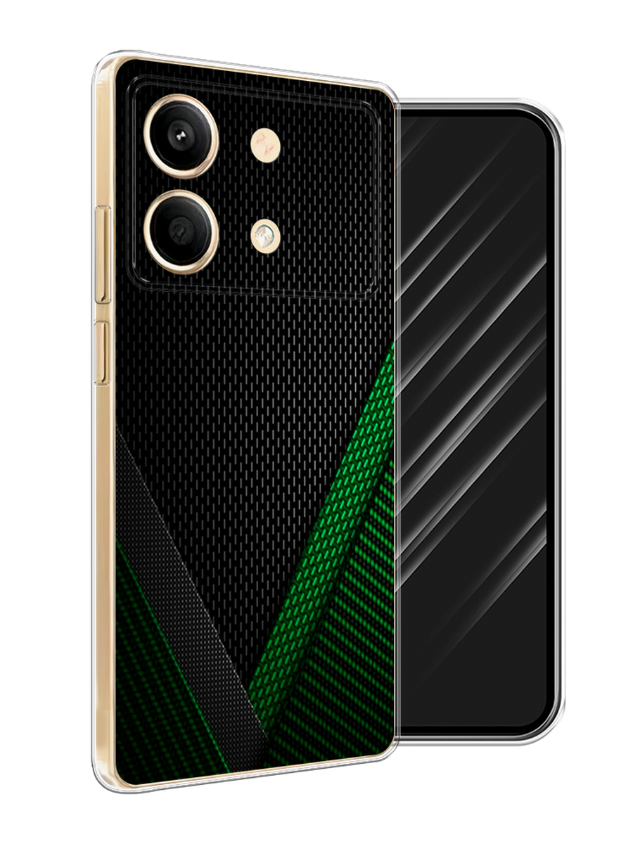

Чехол Awog на Poco X6 Neo "Зеленый карбон", Черный;зеленый, 321950-1