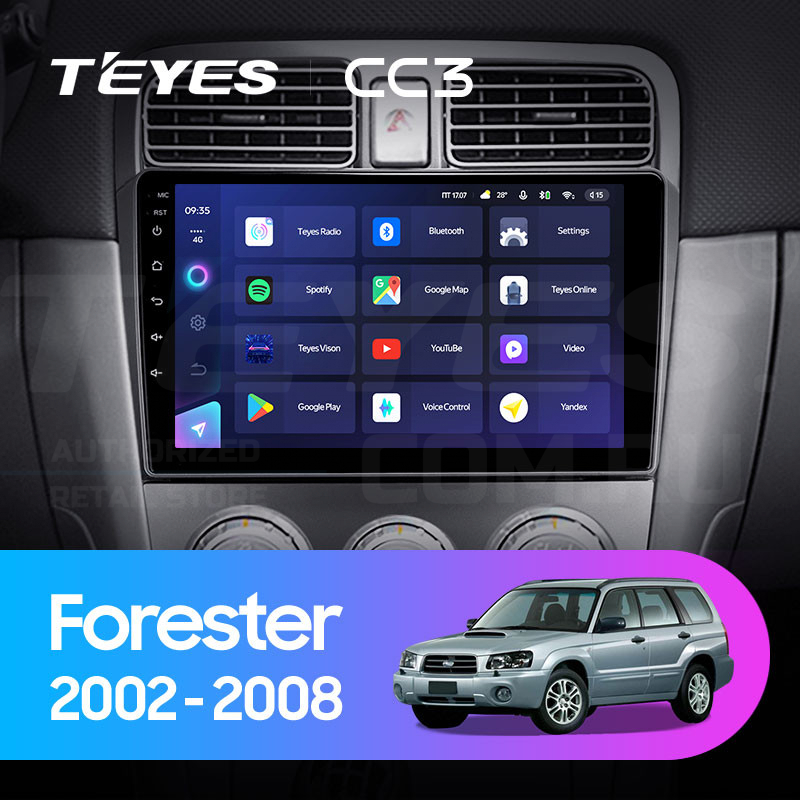 

Штатная магнитола Teyes CC3 4/32 Subaru Forester SG (2002-2008), CC3