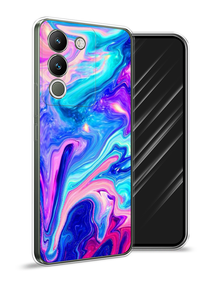 

Чехол Awog на Vivo V29e 5G "Потеки краски", Розовый, 269650-1
